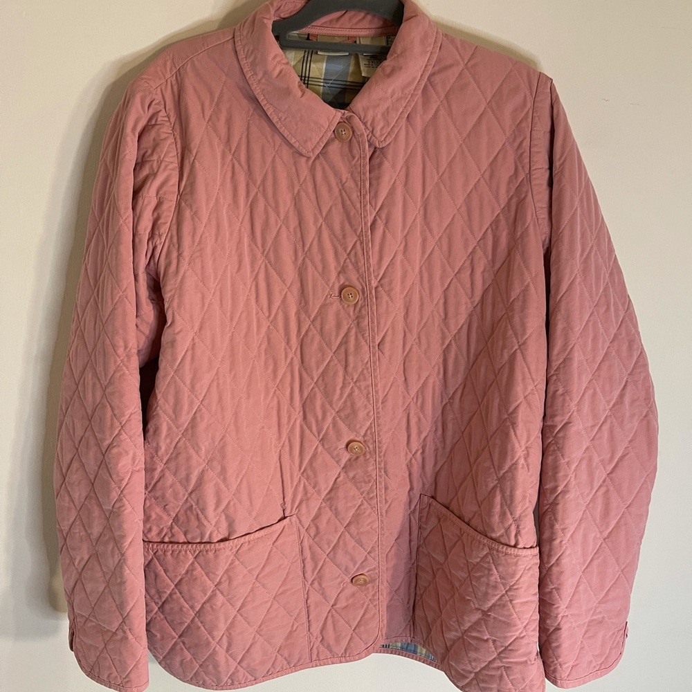 L.L. Bean Pink Riding Jacket size Large